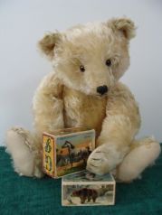 Grand Ours Steiff Ancien 53cm Avec Bruiteur - Peluche Vintage
